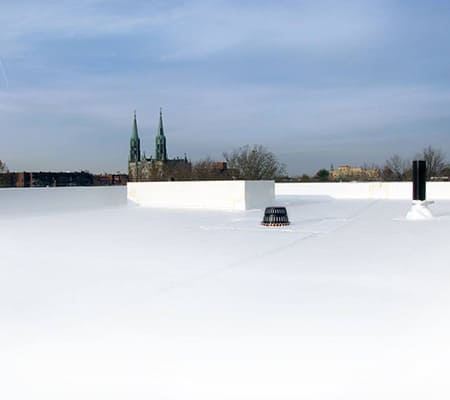 Toiture toit plat TPO Ste-Dorothée, Laval.